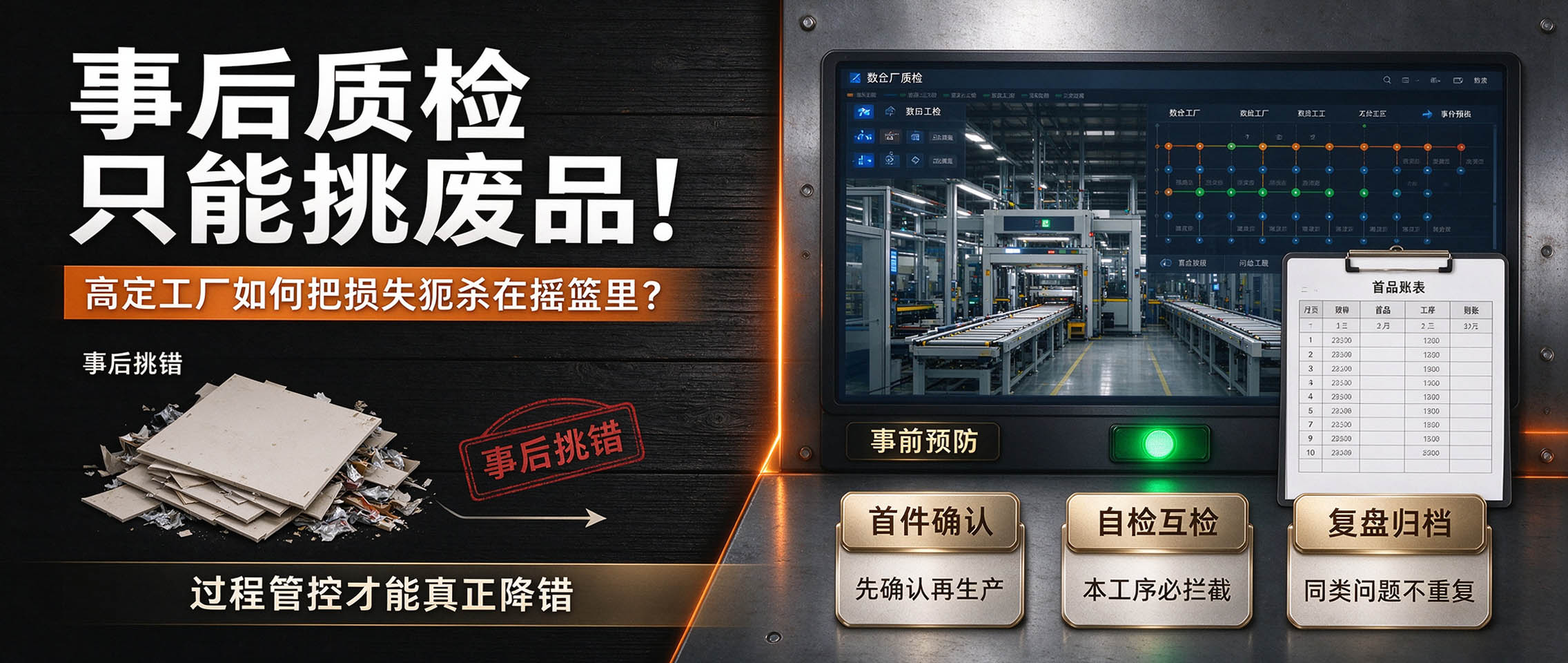 事后质检只能挑废品！高定工厂如何把损失扼杀在摇篮里？